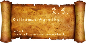 Kellerman Veronika névjegykártya